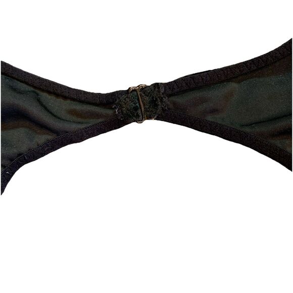 Victoria’s Secret Crushed Velvet Bodysuit Plunge Neck Open Back Cheeky XS/Small - Picture 5 of 11
